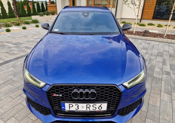 Audi RS6 cena 255000 przebieg: 153000, rok produkcji 2016 z Koło małe 121